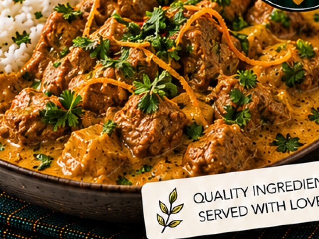 Hengist Lamb Curry, Coconut, Orange & Mango Infused.